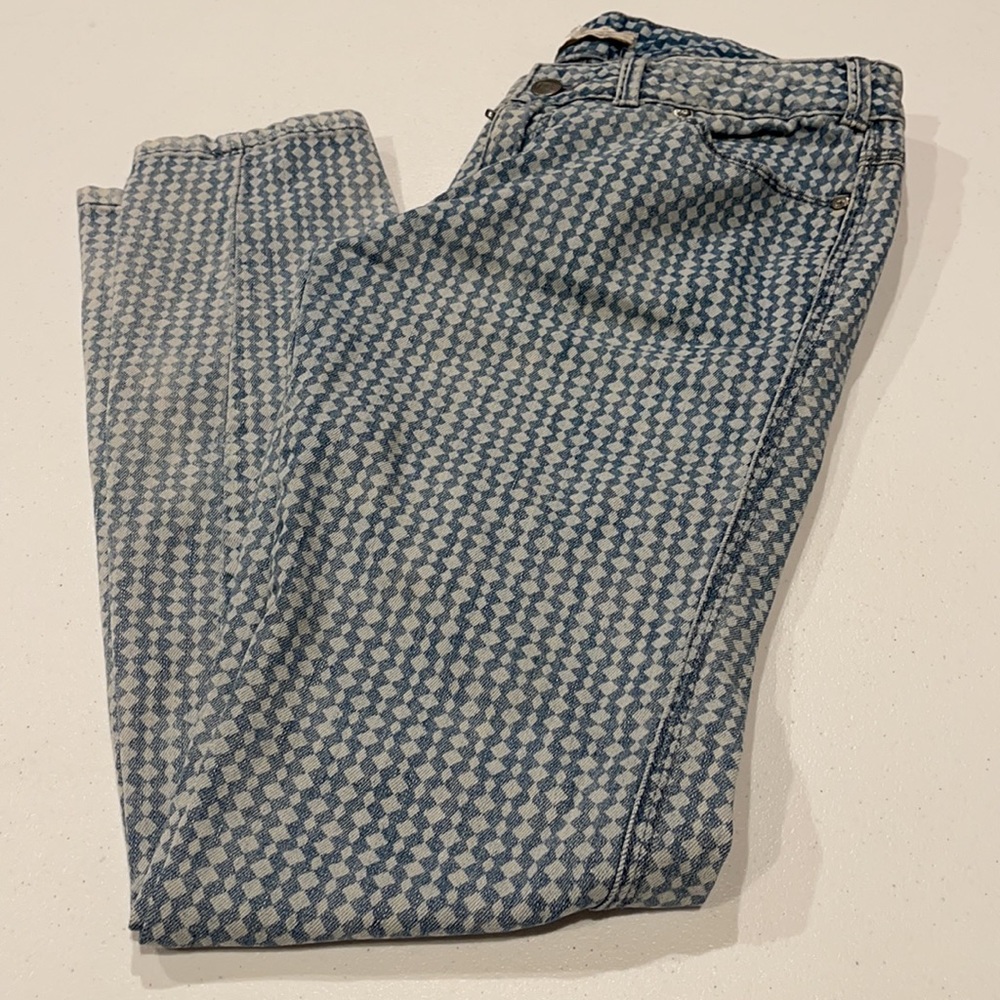 Free People Diamond Checkered Jeans - Picture 8 of 9